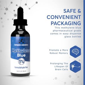 Gotas Líquidas Orales de Metileno Azul al por Mayor con Pipeta de 60ml - Impulso de Energía Natural, Potenciador de Concentración, Estimulante Cerebral, Función Cognitiva Nootrópica - Product Image 2
