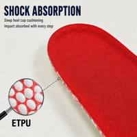 Semelles unisexes confortables, flexibles, durables, en mousse PU, absorbant les chocs, inserts pour chaussures de sport, coussin ETPU, écologiques, course à pied, basketball