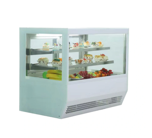 ตู้เย็นขนาดเล็กสำหรับโชว์เค้กขนมอบที่ทำจากแก้วทรงโค้งของ Sm2 - Product Image 4