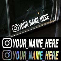 Autocollants en vinyle tendance pour moto et voiture, idéaux pour Instagram, Facebook, YouTube, Pegatinas Coche