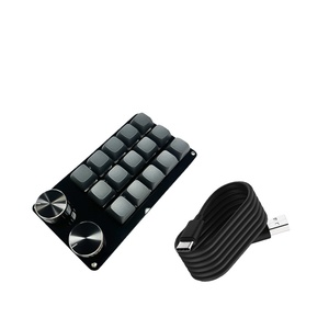 15 <strong>Key</strong> 2 Knob Programming Macro Knob <strong>Keyboard</strong> BT Compatible/Wired <strong>Copy</strong> <strong>Paste</strong> Mini Button Hotswap 2.4G Keypad for Office Gaming - Product Image 1