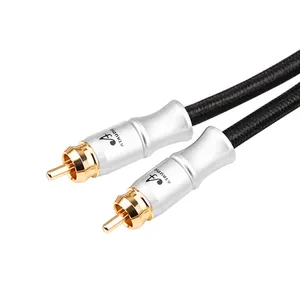 ATAUDIO hifi RCA to RCA Cable Digital Coaxial Audio Cable Male Stereo Connector for TV DVD Amplifier Hifi Subwoofer 1 2 3 5 m