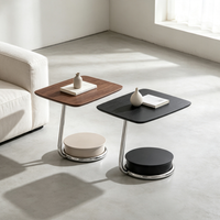 Ensemble de tables basses modernes et créatives avec structure métallique, tables d'appoint pour salon, hôtel, vente en gros, mobilier de maison