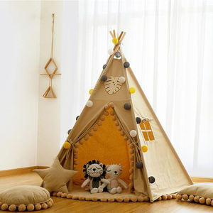 <span class=keywords><strong>Tipi</strong></span> en bois personnalisé pour filles style jouet en peluche tente en toile pour jeux d'intérieur pour enfants <span class=keywords><strong>chambre</strong></span> d'enfant tente pour enfants - Product Image 3