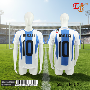 # เสื้อยืดเจอร์ซีย์ 10 ตัว (S M L XL)-72 ชิ้น/กล่อง ฟุตบอล - Product Image 3