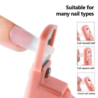 Coupe-ongles en acier inoxydable pour faux ongles en acrylique, lame en U, pour salon, usage domestique et DIY