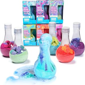 Set de Bombas de Baño Efervescentes en Botella de Poción Mágica de Marca Privada, Hechas a Mano, Naturales, Coloridas, Divertidas para Niños, Caja de Regalo, OEM ODM, POLVO DE BAÑO - Product Image 6
