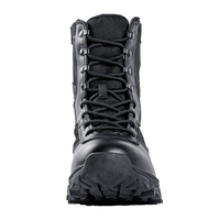 Bottes de randonnée tactiques FLYPLUS WFBT1011, imperméables, en cuir fendu noir, pour hommes, hiver et été, pour l'extérieur