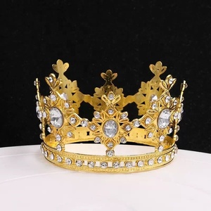 Venta caliente Mini Crown Cake Topper <span class=keywords><strong>para</strong></span> Happy Birthday Crown Cake Topper <span class=keywords><strong>para</strong></span> bebés niños - Product Image 4