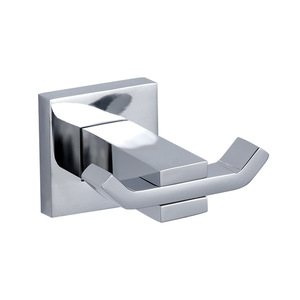 Walter Chrome Square Bath Hardware Set 6 Piece Wall Mounted Towel Ring Toilet Paper Holder Soap Dish Hair Dryer Holder - Product Image 5