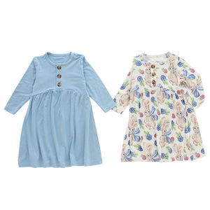 Vêtements pour bébés, vente chaude 2022, robes pour enfants de haute qualité, robes à manches longues pour filles - Product Image 2