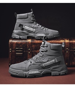 Stivali da Neve in Gomma da <span class=keywords><strong>Uomo</strong></span> Autunno Inverno 2022, <span class=keywords><strong>Scarpe</strong></span> <span class=keywords><strong>Calde</strong></span> da Lavoro con Lacci - Product Image 2