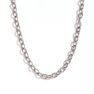 Gargantilla Minimalista de Titanio, Adorno de Acero Inoxidable con Baño de Oro de 18K, Cadena Cruzada, Juego al por Mayor para Mujer - Product Image 5