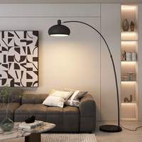 Lampes sur pied nordiques minimalistes intelligentes pour salon, chambre à coucher, chevet, décoration linéaire, LED, lampe sur pied moderne d'angle