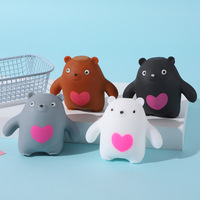 Ours en peluche à rebond lent, mignon, dessin animé, anti-stress, jouet à presser en farine pour adultes et adolescents