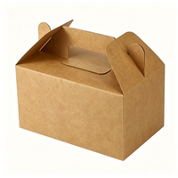 Caja de Papel Kraft Ecológica Personalizada para Pollo Frito, Envase Desechable para Nuggets de Pollo, Embalaje para Comida para Llevar