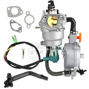 Carburador de combustível duplo LPG NG 168 188F, amostra grátis, carburador de gás para gerador a gasolina, carregador de frete portuário Predator 6500 5500 8250