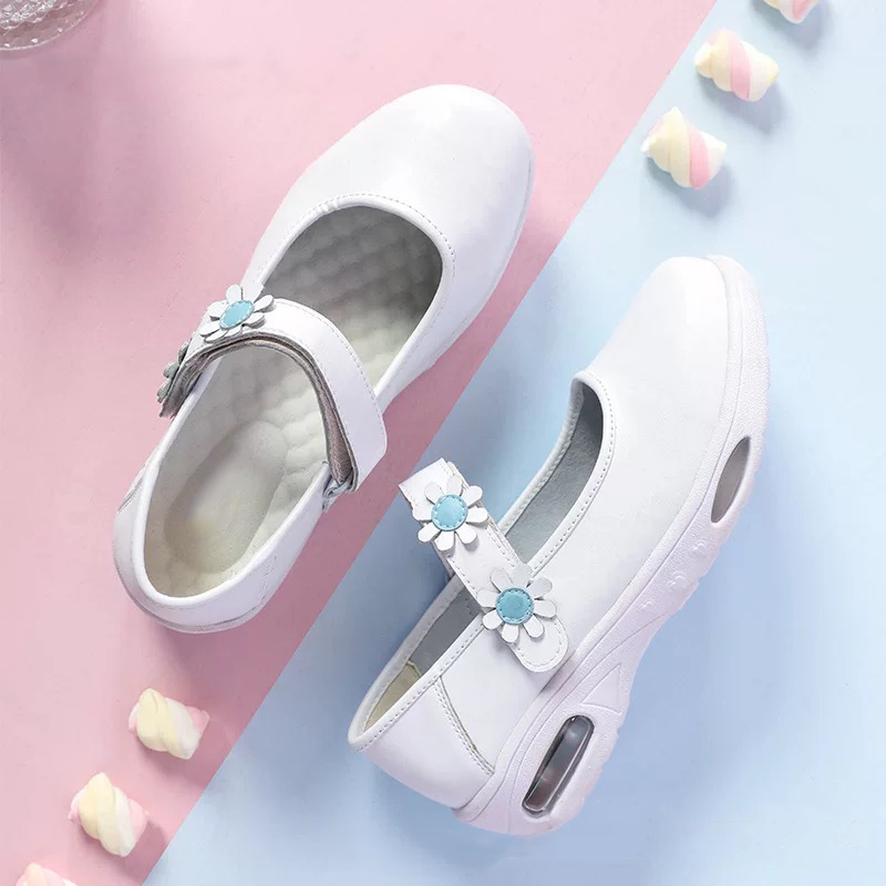 zapatillas azules mujer enfermera