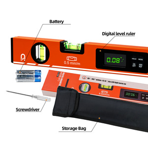 Regla de Nivel Magnética Digital de 40 cm, Aleación de Aluminio, Precisión de 0.5 mm, Herramienta de Medición de Ángulos para Construcción y Bricolaje - Product Image 1