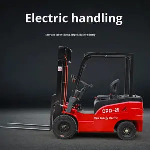 Carretilla elevadora eléctrica Xingcha, apilador hidráulico de 2 toneladas, 1100mm de longitud de horquilla, pequeña tracción en las cuatro ruedas, cargador interior, nueva condición de carga - Product Image 2