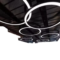 Plafonnier LED rond anti-éblouissement en alliage d'aluminium pour éclairage intérieur