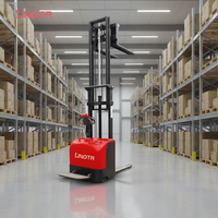 Gerbeur électrique standard avec hauteur de levage de 3 m, batterie lithium-ion 48 V CC, pour entrepôt e-commerce et allées étroites