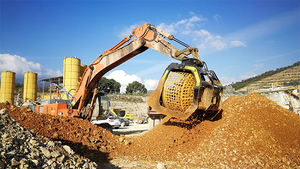 Tolva de cribado por tambor  MSB 08 Cribadora de arena <span class=keywords><strong>m</strong></span>óvil para excavadoras Mejorada - Product Image 5