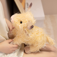 Peluche personnalisée OEM/ODM Vache des Highlands - Animal en peluche écossais multicolore et moelleux pour un confort chauffant et apaisant, idéal comme cadeau