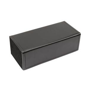 Étui à lunettes pliable noir avec intérieur en velours pour le rangement et la protection des lunettes de soleil - Product Image 3