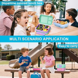 Boîte à lunch chauffante mignonne et abordable pour enfants avec 2 bouteilles d'eau, 2 compartiments, anti-fuite, pour l'école et la maternelle - Product Image 5
