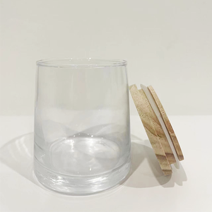 Nhà Máy Bán Hàng Sẵn Sàng Cổ Phiếu Rỗng Tre Gỗ Nắp Nến Thủy Tinh Nến Tàu Quà Tặng Tùy Chỉnh Hộp 12Oz Nến Jar Với Nắp - Product Image 3