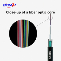 Câble à fibre optique blindé léger GYXTW 4-24 fibres G.652D Monomode Gaine PE pour télécommunications extérieures par conduit ou aérien