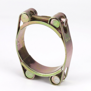 Abrazadera Robusta de Dos Pernos de Alto Torque, Acero al Carbono Galvanizado, Conexión de Tubería de Drenaje para Barcos y Yates, Herraje Confiable - Product Image 1