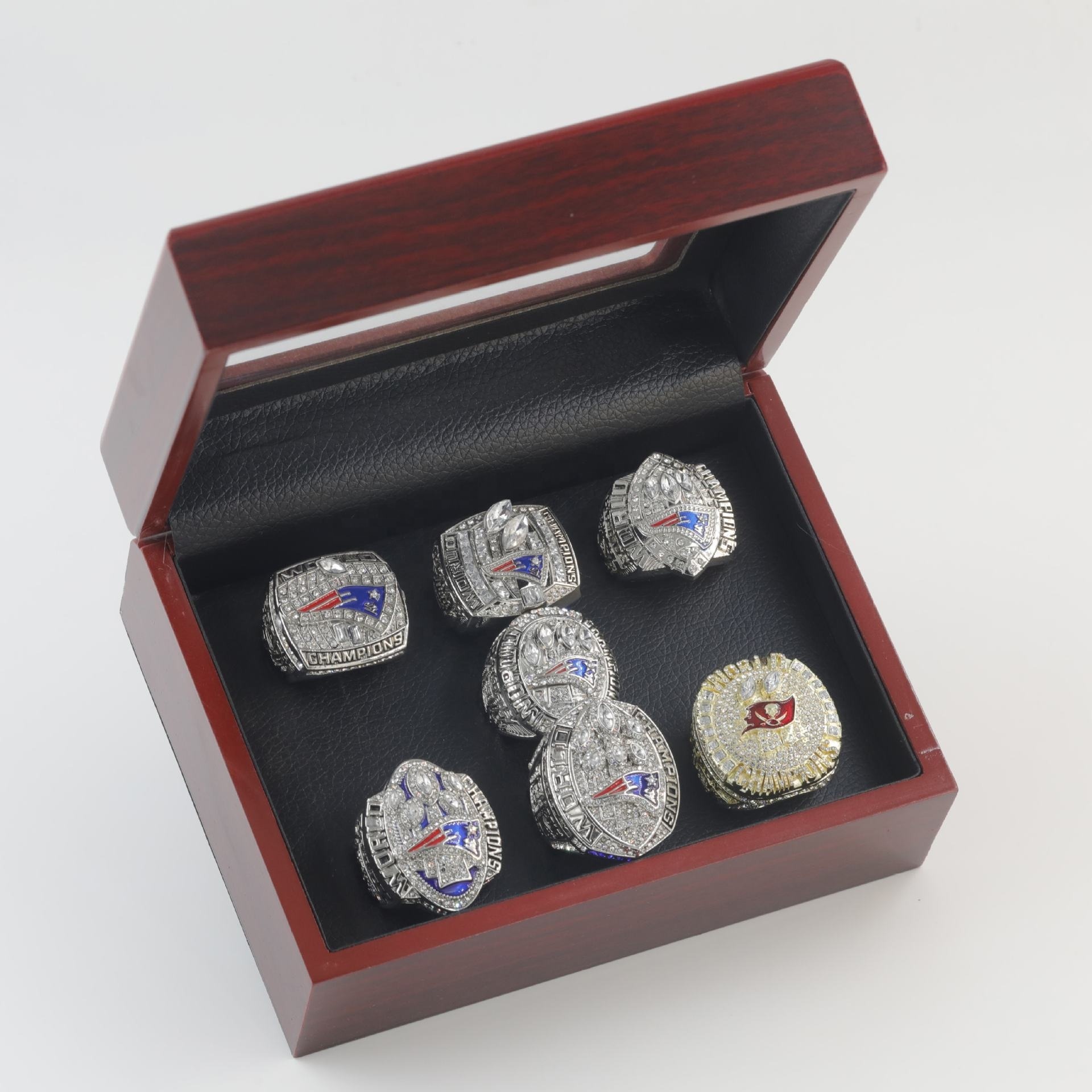 2020 New England Patriots Championship Ring Set - 7 Rings