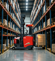 Chariot élévateur électrique à conducteur debout CQD25-GC2R HELI 2500 kg avec commande au pouce pour entrepôt à rayonnages hauts et couloirs étroits