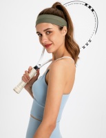 Bandeaux de sport pour femmes FD25001 élastiques en tissu doux bandes de cheveux antidérapantes chaîne de cheveux pour l'entraînement quotidien Yoga course Gym Sports