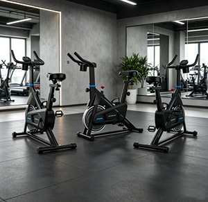 YACONSTAR YC-740 Vélo d'appartement professionnel avec frein à friction numérique, transmission par courroie, <span class=keywords><strong>cadre</strong></span> en acier, résistance à la charge, capacité maximale 120 kg - Product Image 1