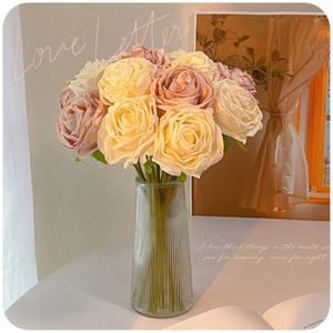 Fiori Artificiali di Seta Fatti a Mano Lychee <span class=keywords><strong>Rose</strong></span>, Decorazioni Effetto Umido per Tavolo da Pranzo e Soggiorno - Product Image 5