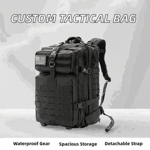 Wholesale Custom Logo Unisex Geometric Oxford Tactical Assault Detachable Strap Waterproof Outdoor <b>Backpack</b> Bags - Product Image 2