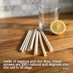 Pailles à boire en farine de riz de qualité supérieure, 13 mm, écologiques, comestibles, biodégradables, extra larges, pour les boissons au thé à bulles, les boissons Boba - Product Image 1