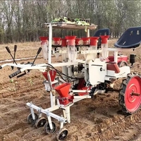 Transplanteur de semis de légumes autopropulsé pour le poivron, le piment, l'aubergine, la tomate, l'ail, la fraise, machine de transplantation