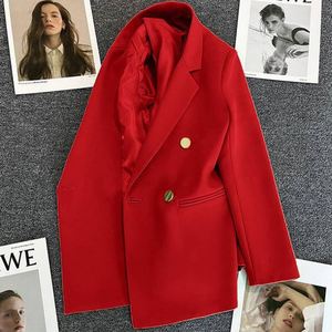IStapromo Geschenke Einknopf-<span class=keywords><strong>Blazer</strong></span> für Damen 2025 Herbst Langarm Slim Fit Stylische Jacken Winter Lässige Schicke Oberteile Mäntel - Product Image 2