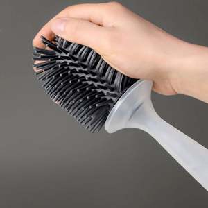 Wholesale <b>Silicone</b> <b>Toilet</b> <b>Brush</b> Bathroom Customized Refillable <b>Toilet</b> <b>Brush</b> OEM & ODM <b>Toilet</b> <b>Brush</b> with Soap Dispenser - Product Image 4