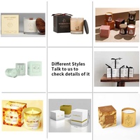 Boîtes Cadeaux de Luxe Personnalisées pour Bougies en Papier, Emballage de Pots avec Couvercle et Kit Vide en Gros, Carré Rigide Noir et Blanc