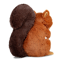 Peluche d'écureuil, écureuil en peluche doux, adorable écureuil brun en peluche pour cadeau d'enfant et décoration de chambre d'enfant