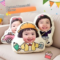 Coussin en peluche personnalisé pour animaux de compagnie, motif chat moche, style célébrité en ligne, à faire soi-même, avec rembourrage en coton PP, bord blanc, fabriqué en Chine, sans hauteur spécifiée