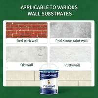 Peinture murale acrylique imperméable et écologique anti-fongique en gros pour l'extérieur – Revêtement liquide et peinture pour murs extérieurs
