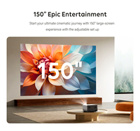 Proyektor LED WIFI CRE U1 800ANSI 4K LCD Home Theater Beamer dengan Speaker Stereo 8W Terintegrasi, Android 11, Dukungan 3D
