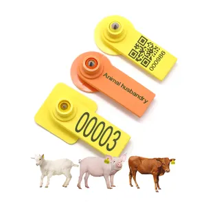TX-ES002 Factory provide Cattle ear tags animal ear tag in different size for farms