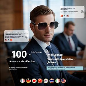 Lunettes Intelligentes GY100 AI Traduction BT 100 Interprétation Multilingue en Temps Réel Écoutez des Chansons et Répondez aux Appels - Product Image 3
